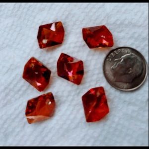 6 Swarovski Crystal Copper Cosmic Pendants 14mm